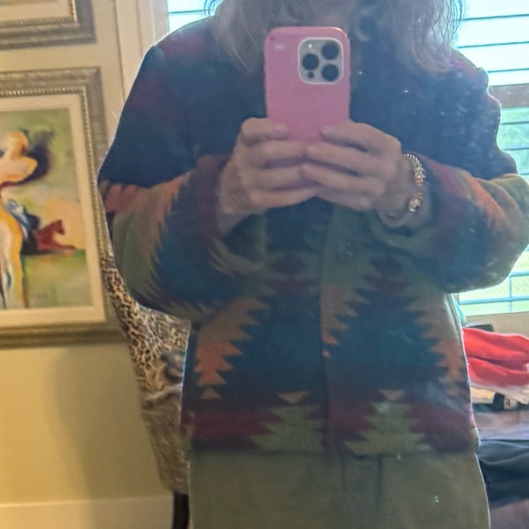 Colorful Patterned Women's Jacket - Picture 5 of 7